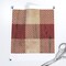 Rustic Plaid Earthy Brick Red Buffalo Plaid Weathered Look Distressed Red Plaid Custom Printed Fabric by Spoonflower Various Fabrics by the Yard or Fat Quarter